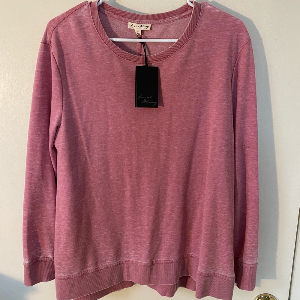 Jane and Delancey pink blouse. Never worn. New with tags